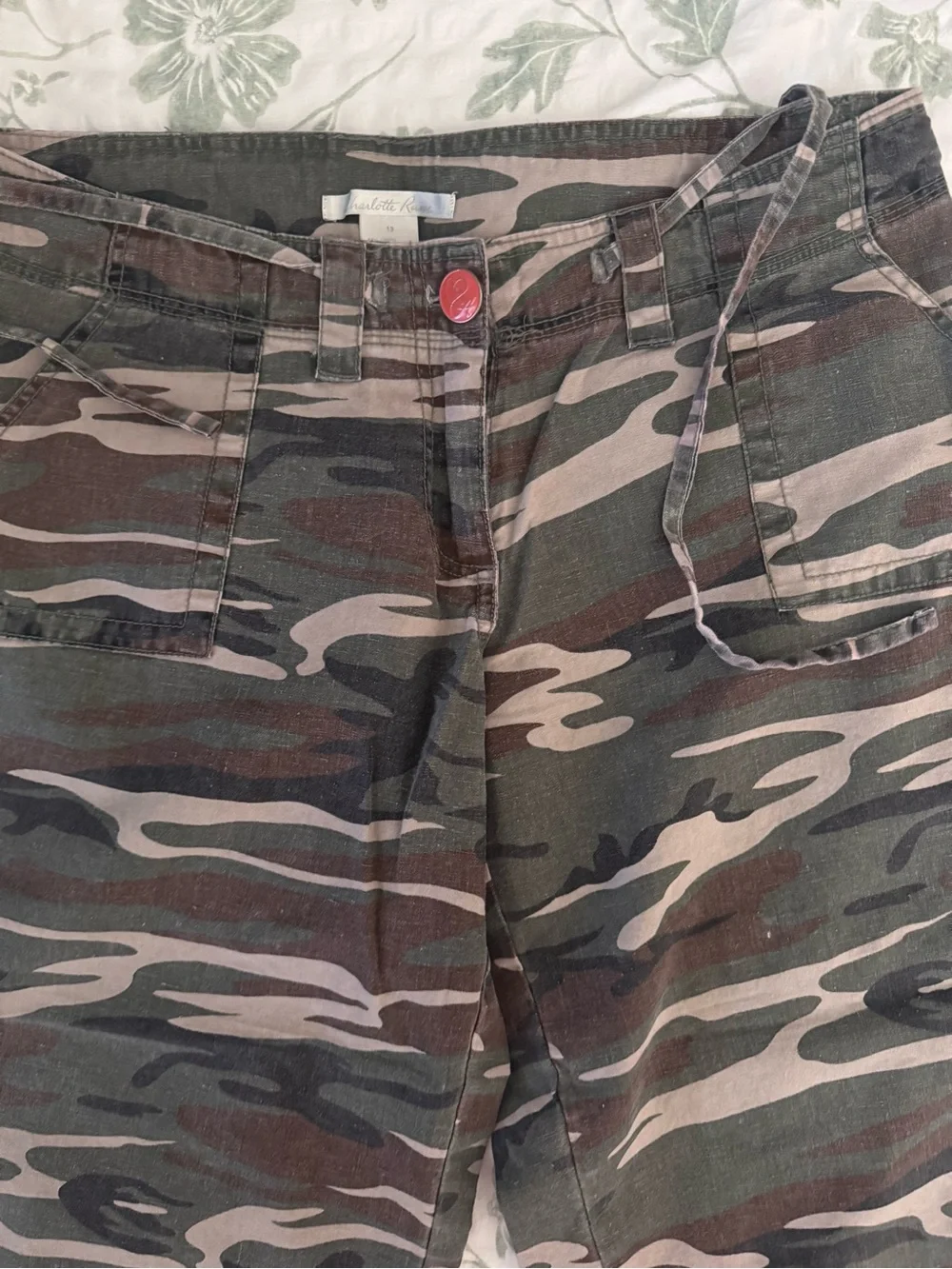 Y2K Charlotte Russe Camo baggy Bermuda Shorts